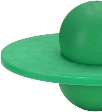 Relaxdays Pogo Ball für Kinder bis 100 kg, Outdoor Hüpfspielzeug mit Balance-Funktion, grün - HBT 25x39x28 cm