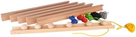 Pedalo® Teamspiel Holzbahn I Förderung von Kommunikation, Teamfähigkeit, Geschicklichkeit I Spass für Kinder und Erwachs