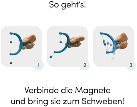 MagFlip: Patentsicheres Schwebebegriffsspiel für Kinder & Erwachsene - 50+ Tricks - Made in Germany