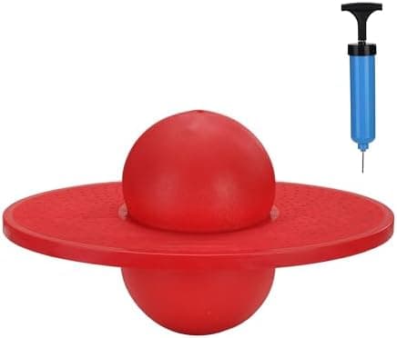 Relaxdays Pogo Ball für Kinder bis 100 kg, Outdoor Hüpfspielzeug mit Balance-Funktion, grün - HBT 25x39x28 cm