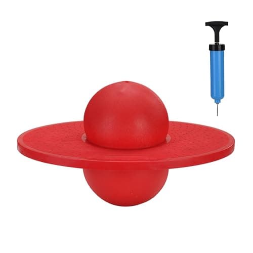 Relaxdays Pogo Ball für Kinder bis 100 kg, Outdoor Hüpfspielzeug mit Balance-Funktion, grün - HBT 25x39x28 cm