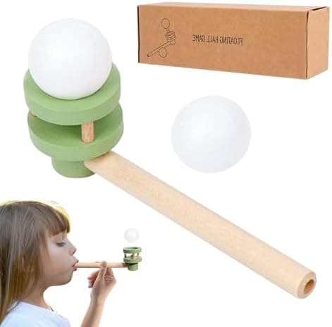 Generic Floating Blow Pipe Ball - Balancenspiel mit Atemrohr, schwebender Kugel, interaktives Lern- & Denkspiel für Kind