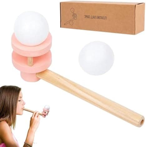 Generic Floating Blow Pipe Ball - Balancenspiel mit Atemrohr, schwebender Kugel, interaktives Lern- & Denkspiel für Kind