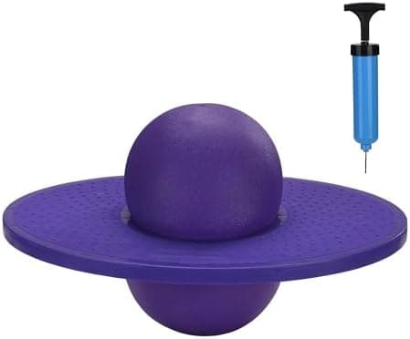 Relaxdays Pogo Ball für Kinder bis 100 kg, Outdoor Hüpfspielzeug mit Balance-Funktion, grün - HBT 25x39x28 cm
