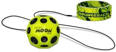 Waboba Bounceback x Returning Moon Ball - Leicht zu Greifen, Einheitsgröße - Gelb 60 mm