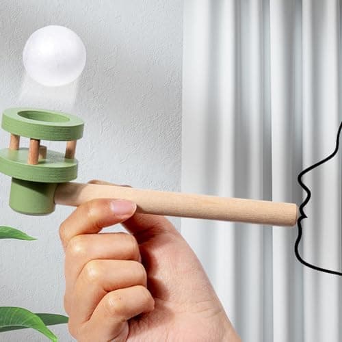 Generic Floating Blow Pipe Ball - Balancenspiel mit Atemrohr, schwebender Kugel, interaktives Lern- & Denkspiel für Kind