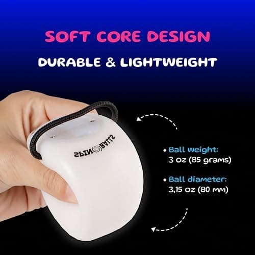 Glow.0 LED Poi - USB-aufladbar, vielfältige Farben & Lichteffekte, ideal für Anfänger & Fortgeschrittene, 22 Farb- und L