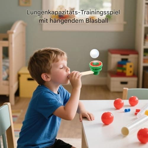 Schwebender Ball Spiel - Balance Schwebende Bälle Blas Spielzeug für Kinder | Ergonomischer Lernspaß beim Kindergeburtst