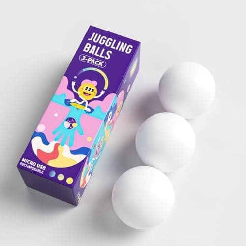 Leuchtende Jonglierbälle Kinder & Erwachsene - 3er LED Set | Perfekt zum Jonglieren | Top Jonglier Set für Anfänger & Pr