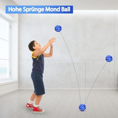 YiJiuBa Coole Moonballs 4 Bälle Für Kleinere Kinder Indoor Outdoor Sprünge Galaxis Mond Ball