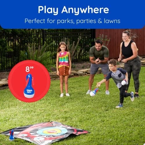 Giggle N Go Hochwertige aufblasbare Dartspiele: Outdoor-Spiele für Familie und Kinder