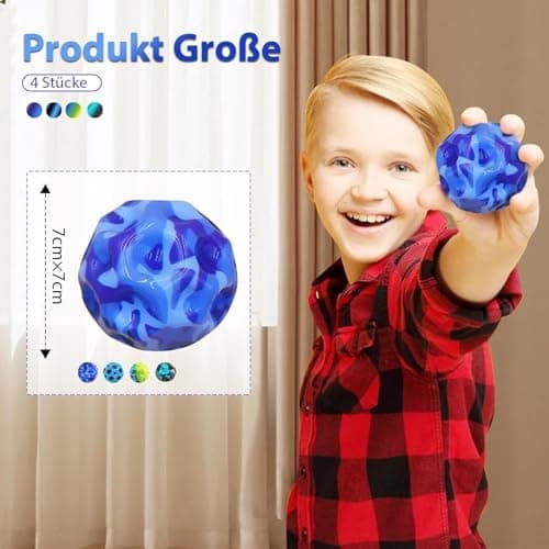 YiJiuBa Coole Moonballs 4 Bälle Für Kleinere Kinder Indoor Outdoor Sprünge Galaxis Mond Ball