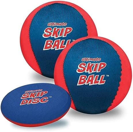 Activ Life Skip Ball - Wasserskipfunfeger für Kinder - 2er-Pack Schwarze und gefärbte Bälle