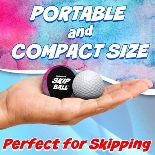 Activ Life Skip Ball - Wasserskipfunfeger für Kinder - 2er-Pack Schwarze und gefärbte Bälle