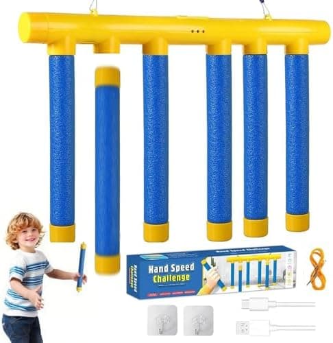 Reaktionstraining Spiel mit Fallenden Stöcken – Schneller Reaktionstrainer für Kinder & Erwachsene, Fangstäbe Spielzeug