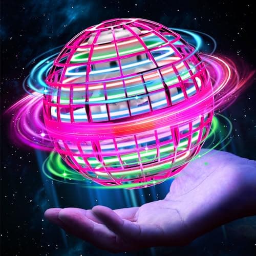 Airabc Magic Flying Orb Ball - Handsteuerbarer Schwebender Ball mit LED-Licht und Flyendes Spinner-Gerät für Kinder - In