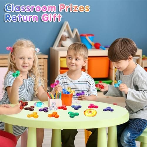 GigilliMini LED Licht Up Fidget Spinner 16er Pack für Kinder Głückwünsche zur Weihnachtsparty Glühendes Spielzeug für Go