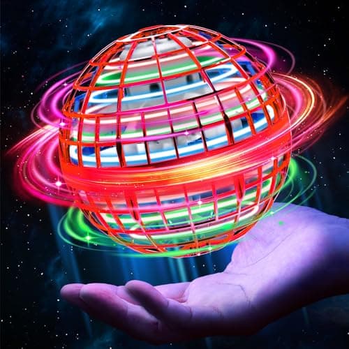 Airabc Magic Flying Orb Ball - Handsteuerbarer Schwebender Ball mit LED-Licht und Flyendes Spinner-Gerät für Kinder - In