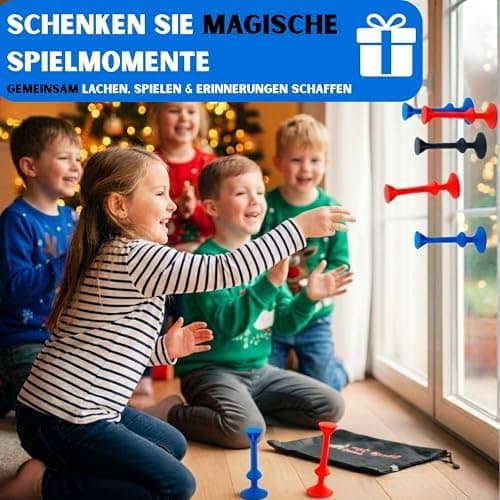 Pop Darts Spiel – Saugnapf Dart für Kinder & Erwachsene – Indoor & Outdoor Wurfspiel – Fördert Motorik & Teamgeist – Pop