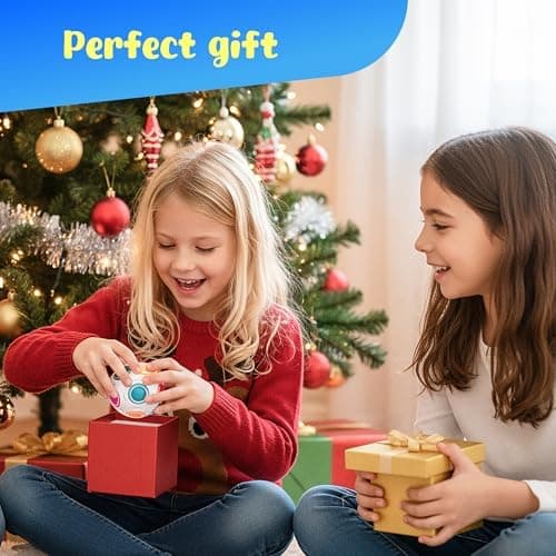 CUBIDI® Original Regenbogenball - Fidget Toy für Kinder und Erwachsene - Geschicklichkeits Spielzeug, Anti Stress, 5cm D