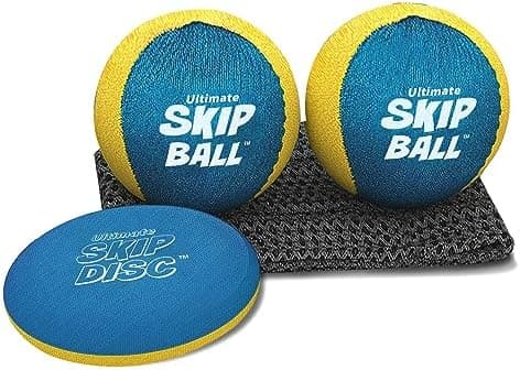 Activ Life Skip Ball - Wasserskipfunfeger für Kinder - 2er-Pack Schwarze und gefärbte Bälle