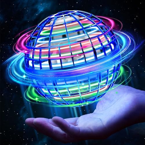 Airabc Magic Flying Orb Ball - Handsteuerbarer Schwebender Ball mit LED-Licht und Flyendes Spinner-Gerät für Kinder - In
