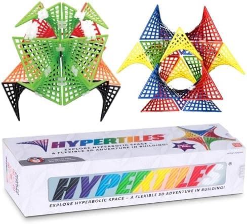 Hyperbolisches Konstruktionsspielzeug von Fun In Motion Toys - 7,6 x 7,6 cm STEM 3D-Abenteuer - Unendliche Flexible Form