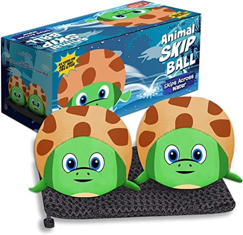 Activ Life Skip Ball - Wasserskipfunfeger für Kinder - 2er-Pack Schwarze und gefärbte Bälle