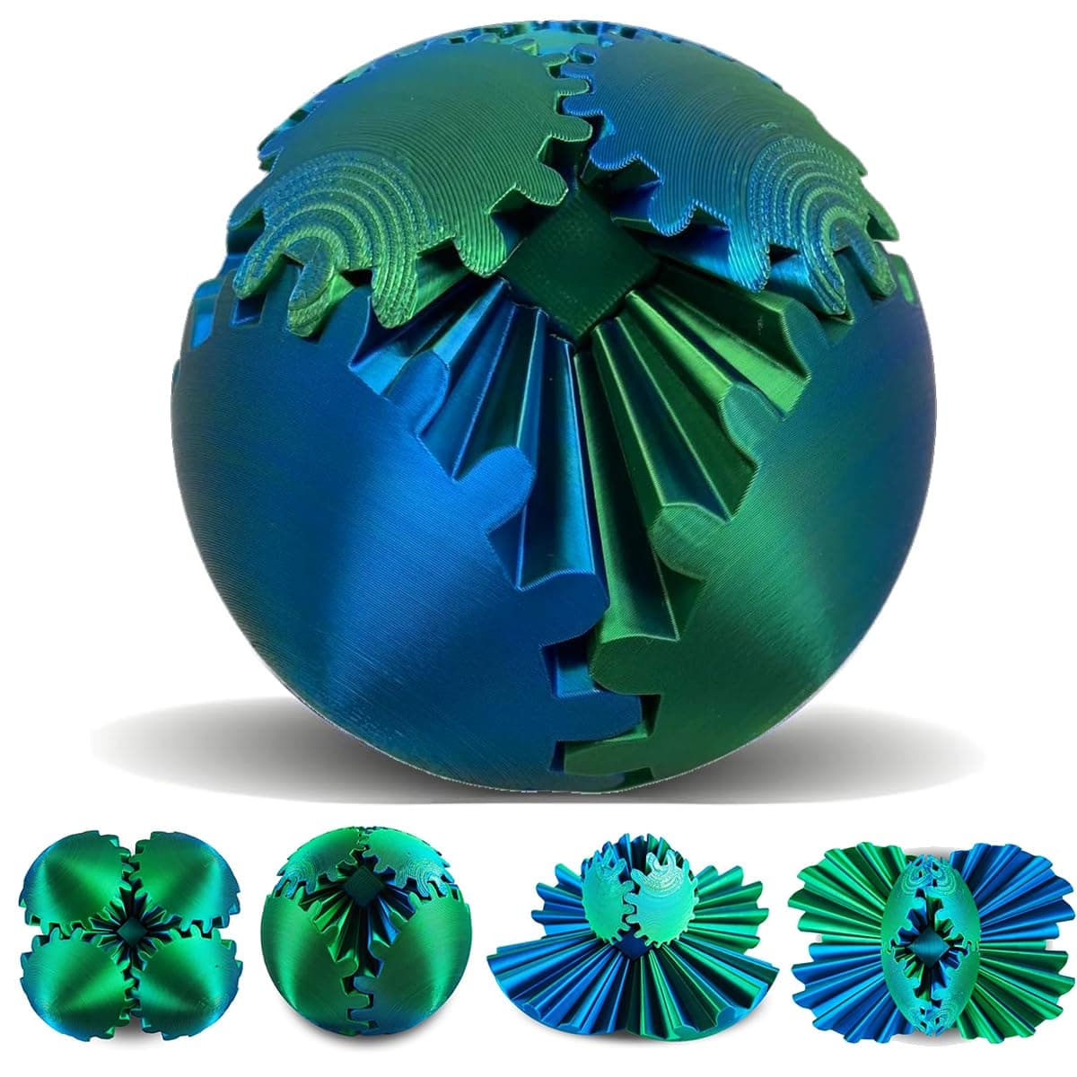 Steynspumpen Whirlball 3D gedruckter Zahnradball - Cool Gadget Spielzeug für Büro & Zuhause, Fidget Toy für Kinder & Erw